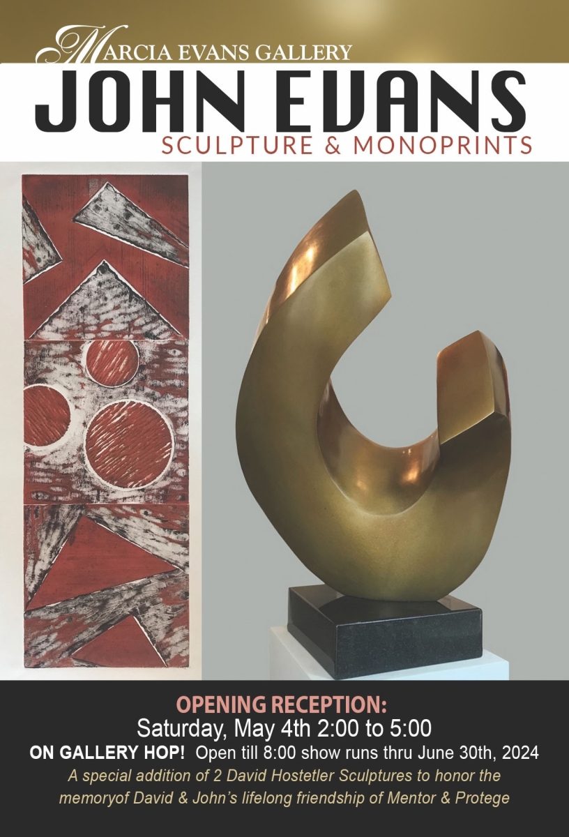 Postcard, Artist Reception: John Evans - Sculpture and Monoprints